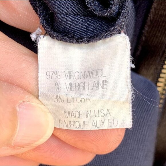 Theory Wool Jumper Dress Midnight Blue Black Size 2 - Picture 9 of 11